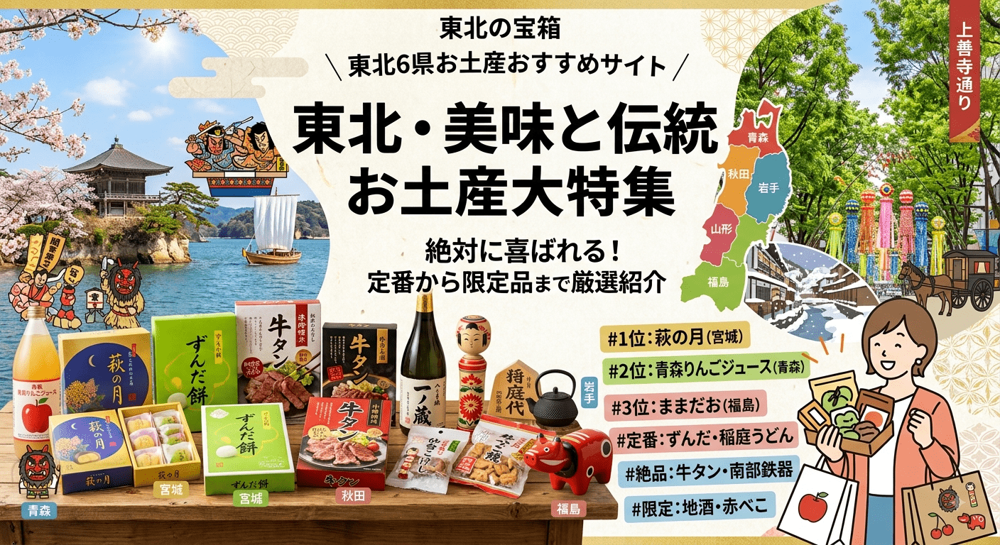 【地元民目線】東北6県の帰省お土産、結局どれがいい？