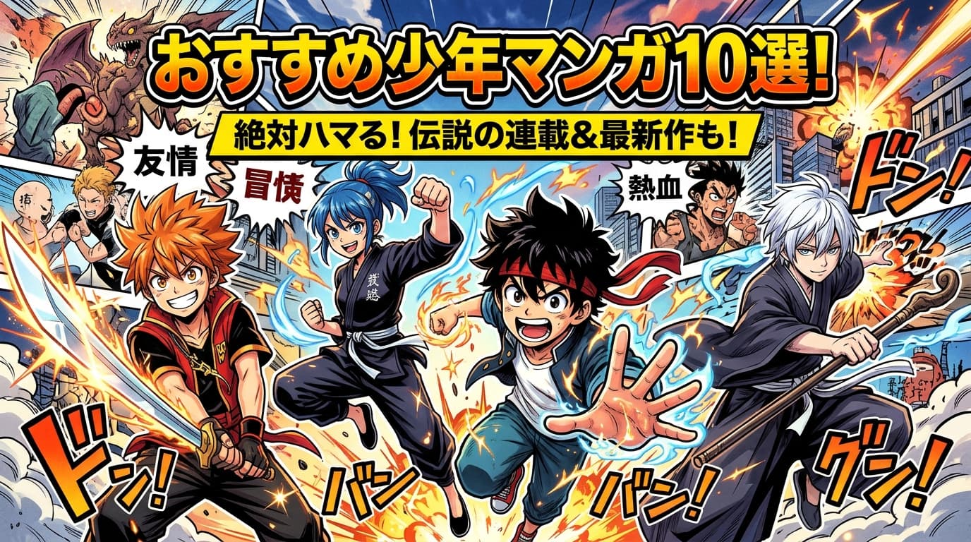 一度は読んでほしい！おすすめ少年マンガ