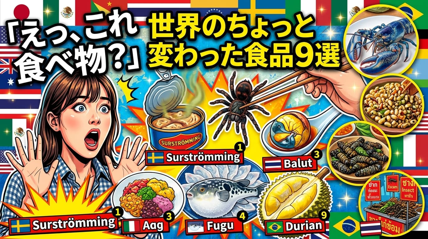 「えっ、これ食べ物？」世界のちょっと変わった食品9選｜楽天市場で買える珍味・奇食を難易度順に紹介